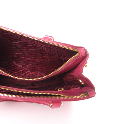 Prada Saffiano Lux Small Galleria Double Zip Tote Fuxia 5 of 26