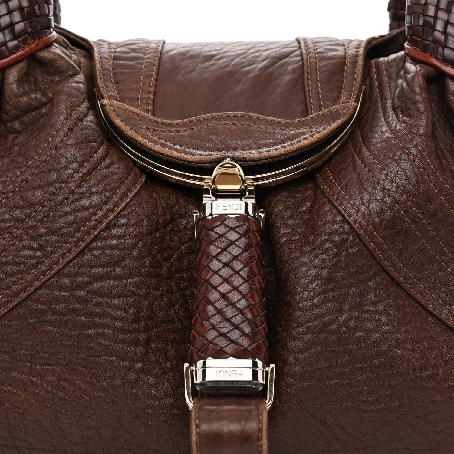 Fendi Nappa Nuvolata Spy Cognac 10 of 12