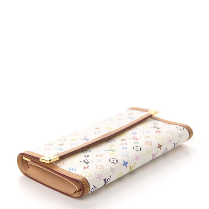 Louis Vuitton Monogram Multicolor Porte Tresor International Wallet White 4 of 7