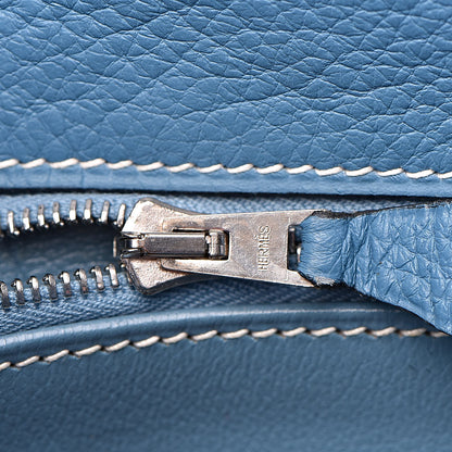 Hermes Togo Kelly Retourne 32 Blue Jean 16 of 38