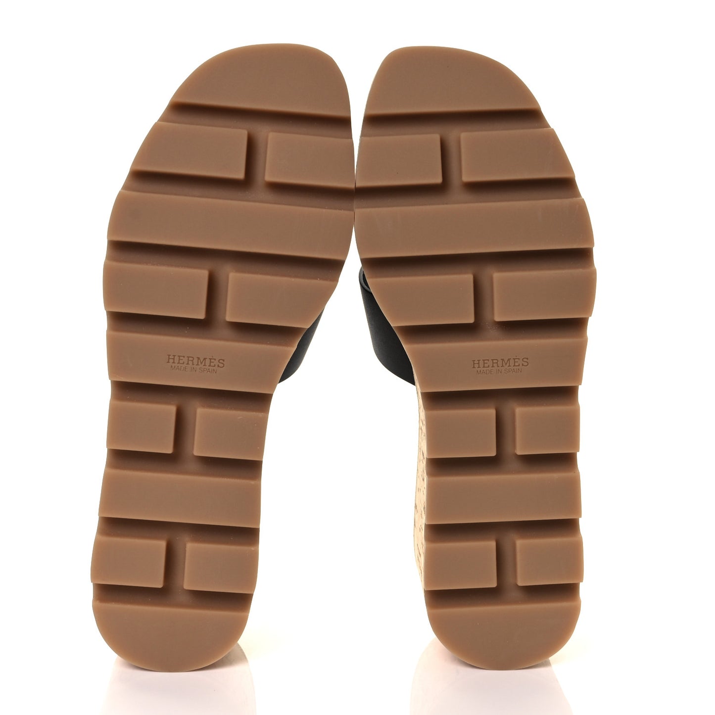 Calfskin Cork Eze 30 Sandals 37 Black