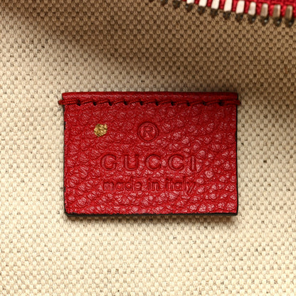 Gucci Grained Calfskin Logo Belt Bag Hibiscus Red 6 of 9