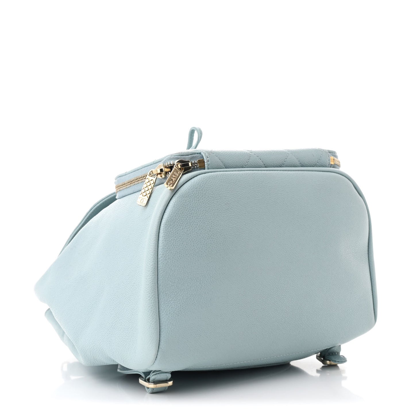 Caviar Quilted Business Affinity Backpack Light Blue