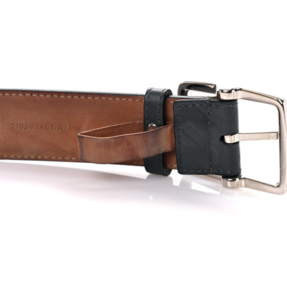 Fendi Calfskin FF Embossed Belt 110 42 Black 9 of 13