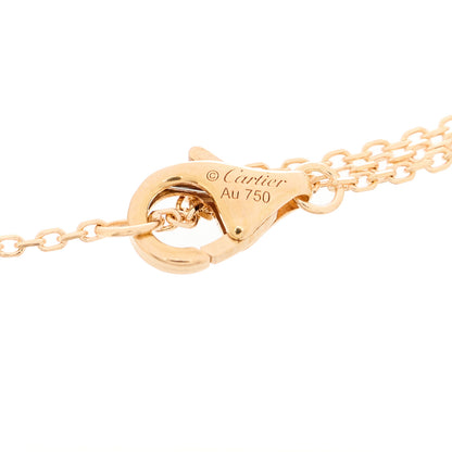 Cartier 18K Pink Yellow White Gold Diamond Trinity Bracelet 4 of 5