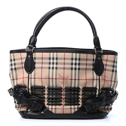 Burberry Haymarket Check Tote Chocolate 1 of 9