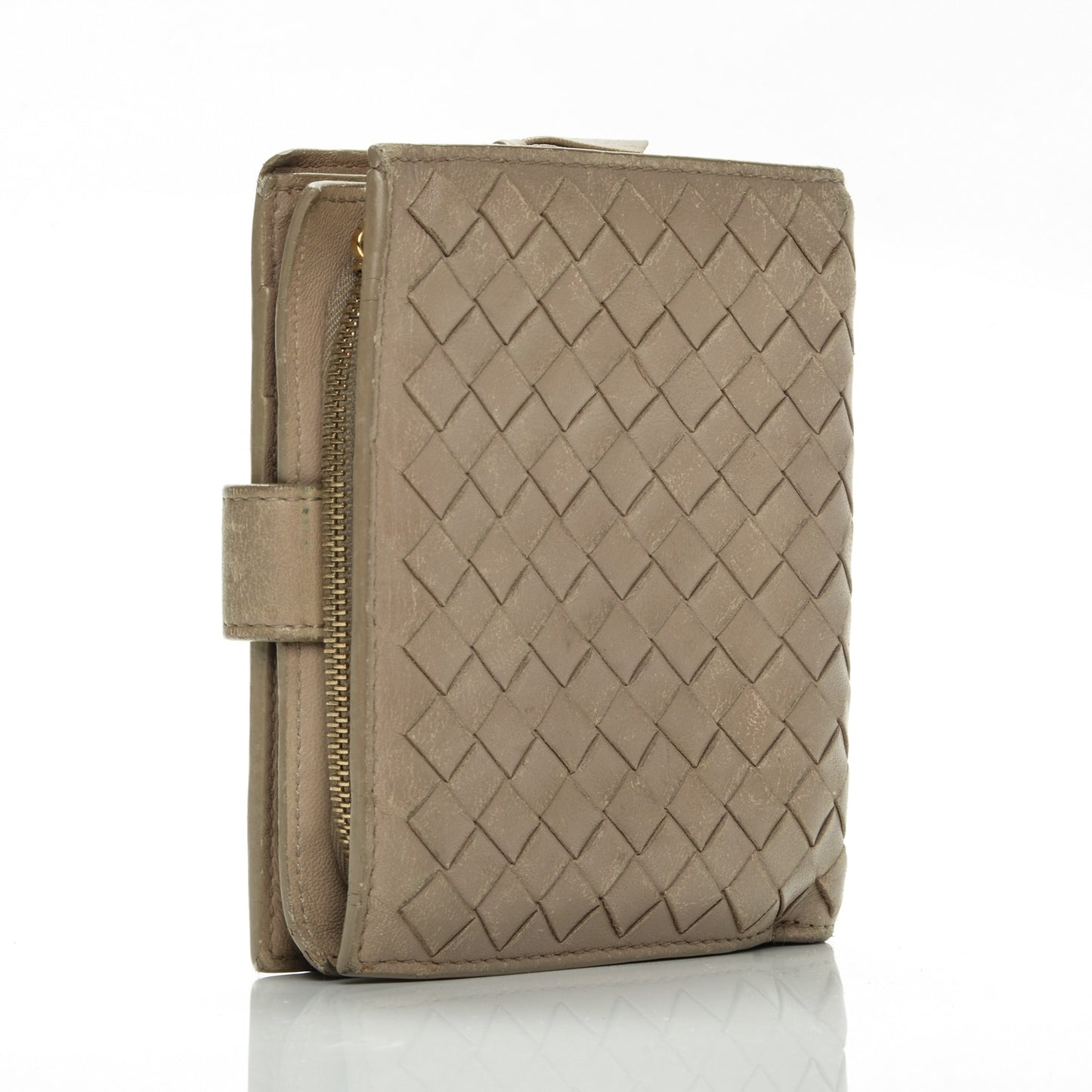 Nappa Intrecciato French Compact Wallet
