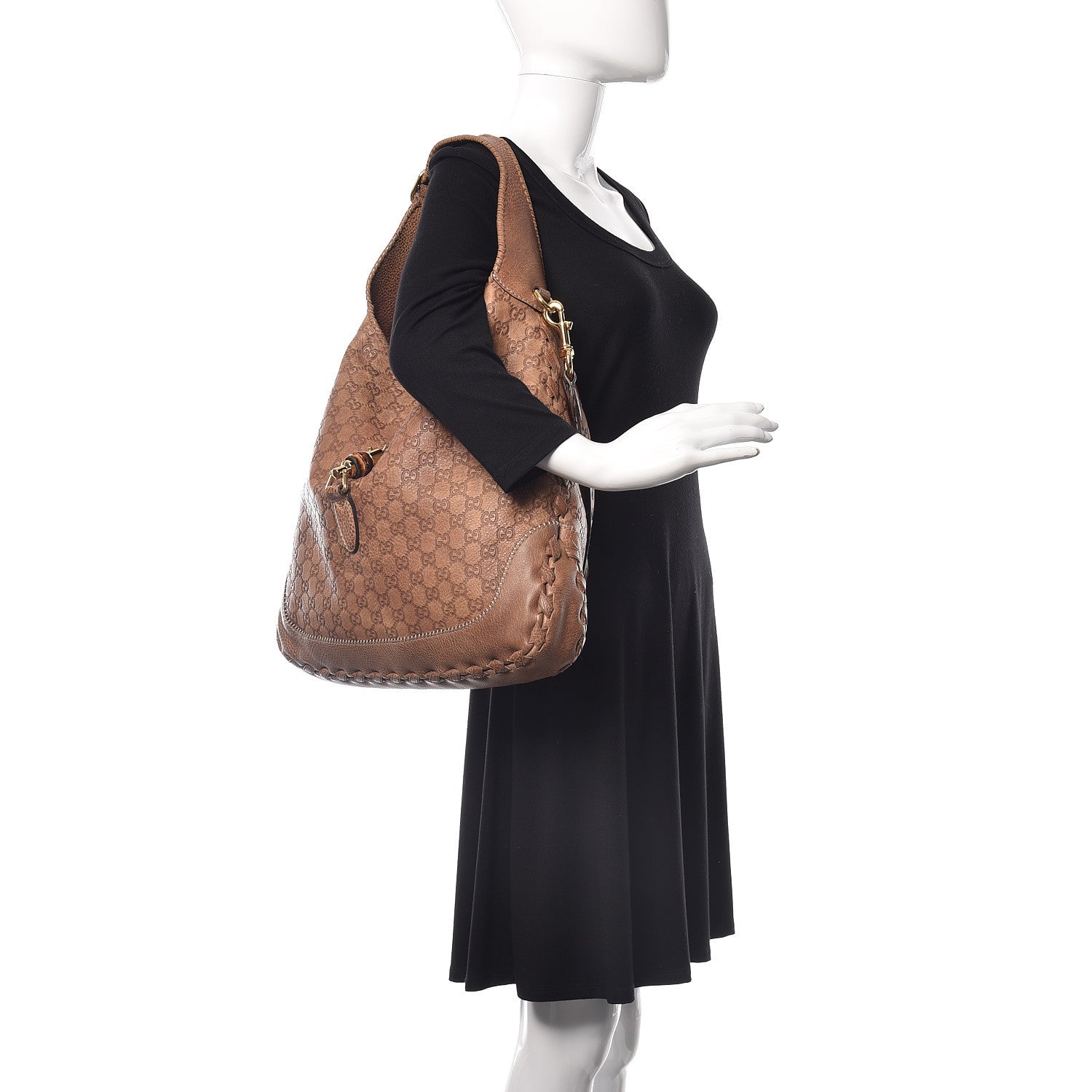 Gucci Guccissima Large New Jackie Hobo Light Brown 2 of 10