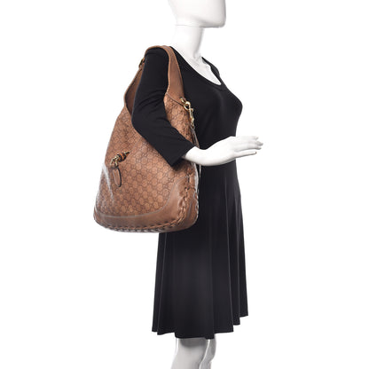 Gucci Guccissima Large New Jackie Hobo Light Brown 2 of 10