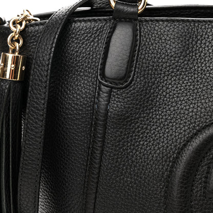 Gucci Pebbled Calfskin Small Soho Top Handle Bag Black 16 of 24