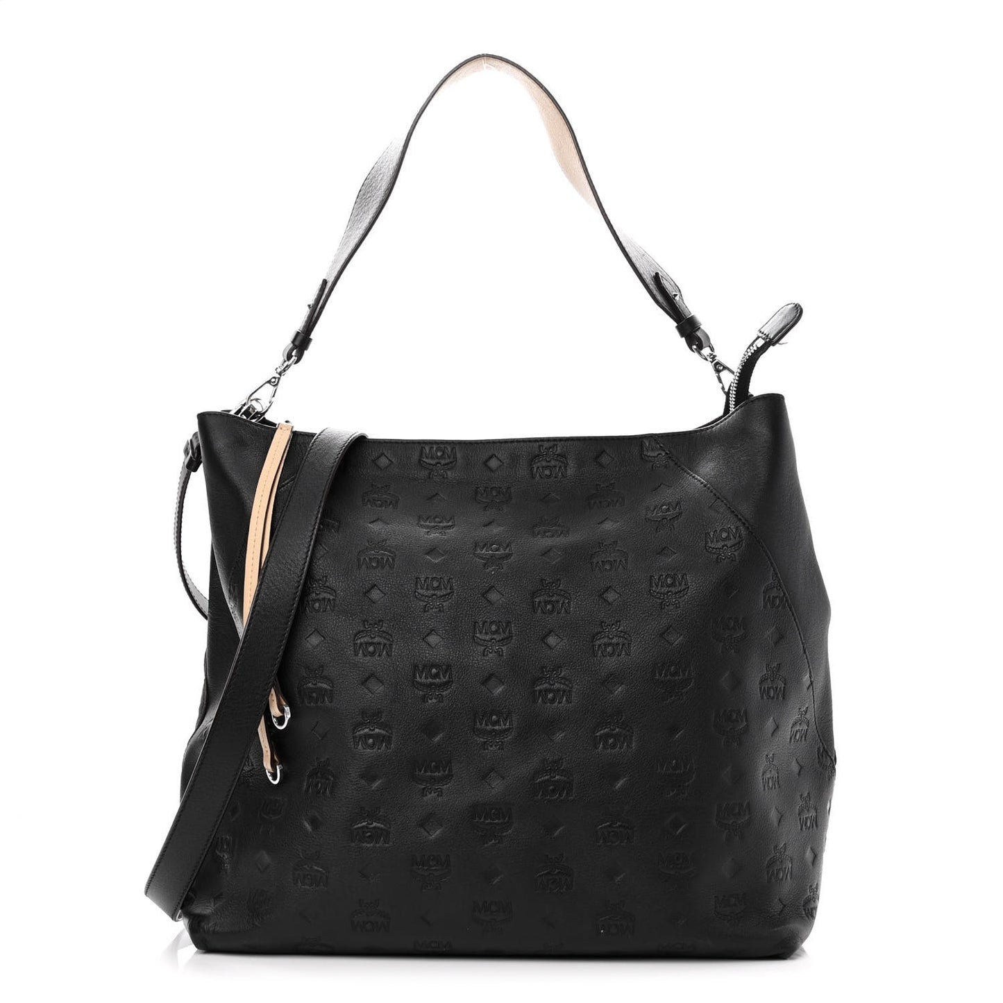 Calfskin Ottomar Monogram Large Klara Hobo Black