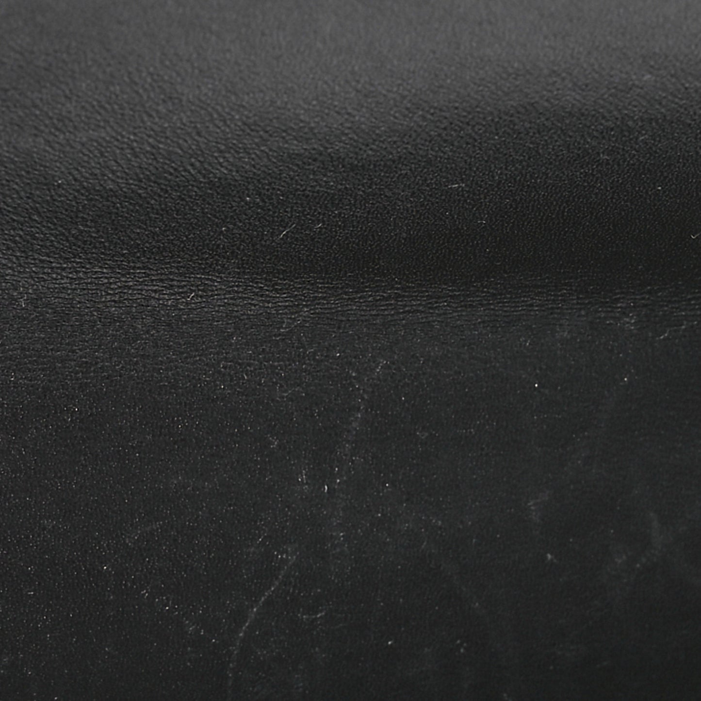 Metallic Lambskin Embossed Envelope Clutch Black