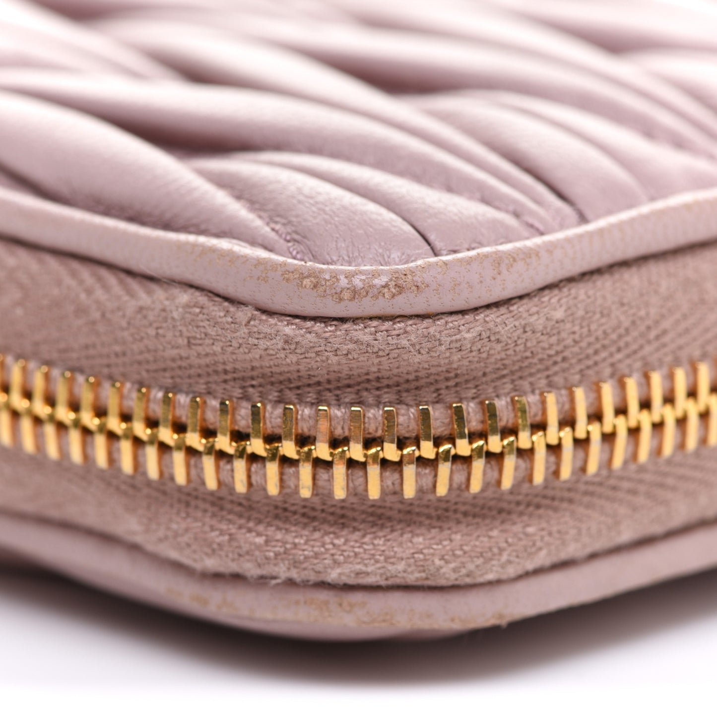Matelasse Zip Around Wallet Mughetto