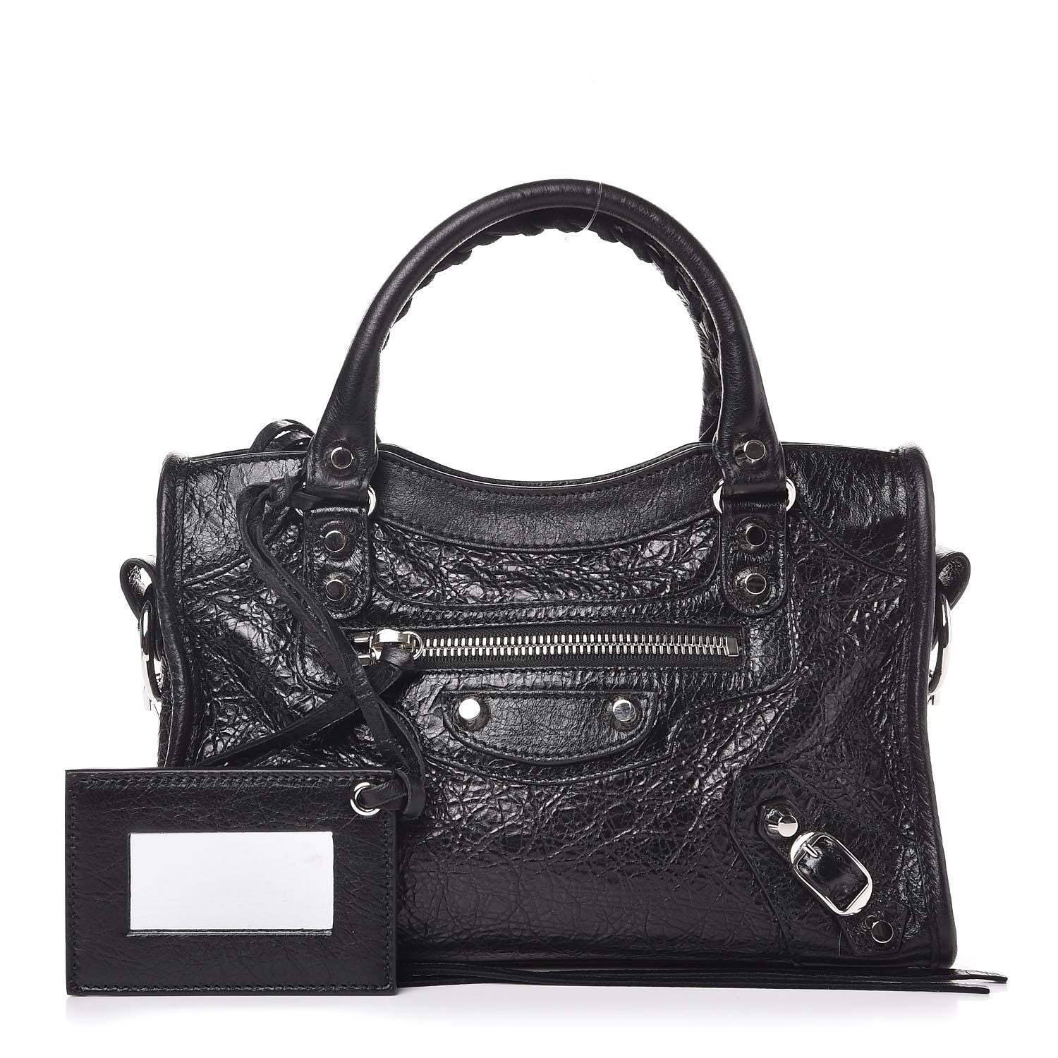Balenciaga Agneau Classic Silver Hardware Mini City Black 1 of 10