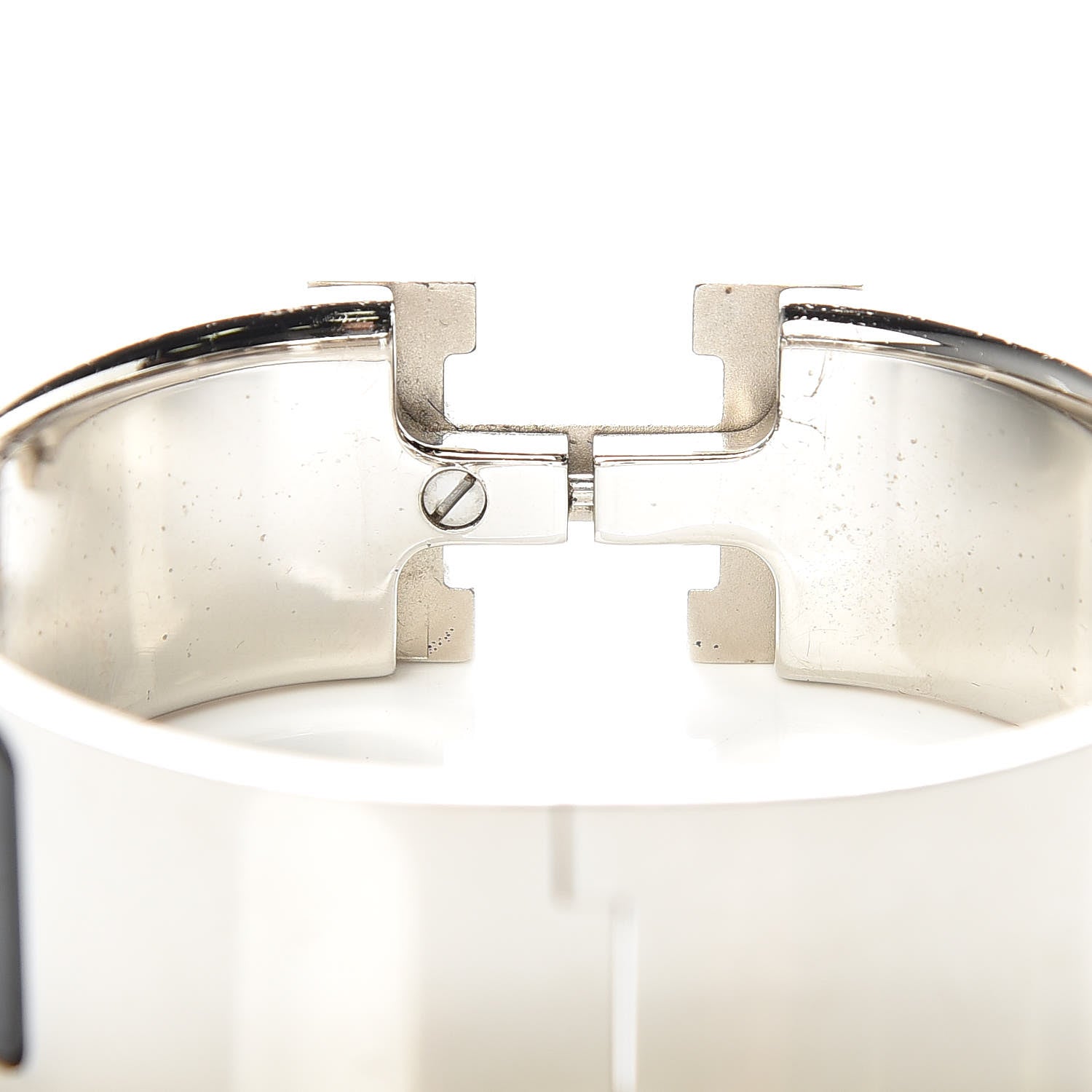 Hermes Enamel Wide Clic Clac H Bracelet PM Black 5 of 9