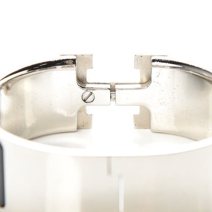 Hermes Enamel Wide Clic Clac H Bracelet PM Black 5 of 9