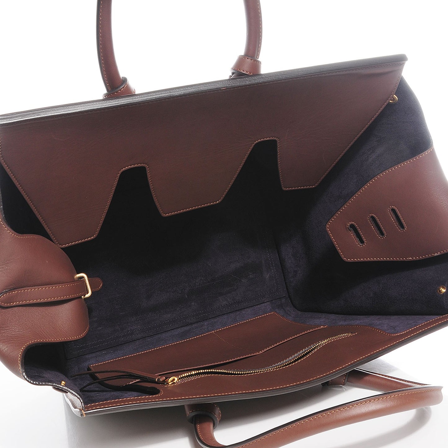 Natural Calfskin Medium Tie Knot Tote Acajou