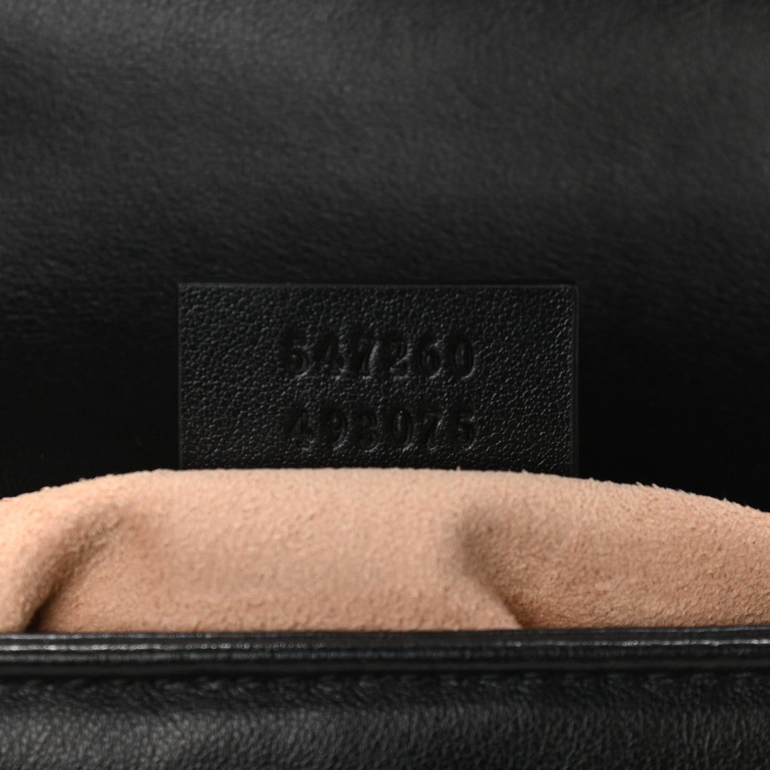 Gucci Calfskin Matelasse Mini GG Marmont Top Handle Shoulder Bag Black 7 of 9