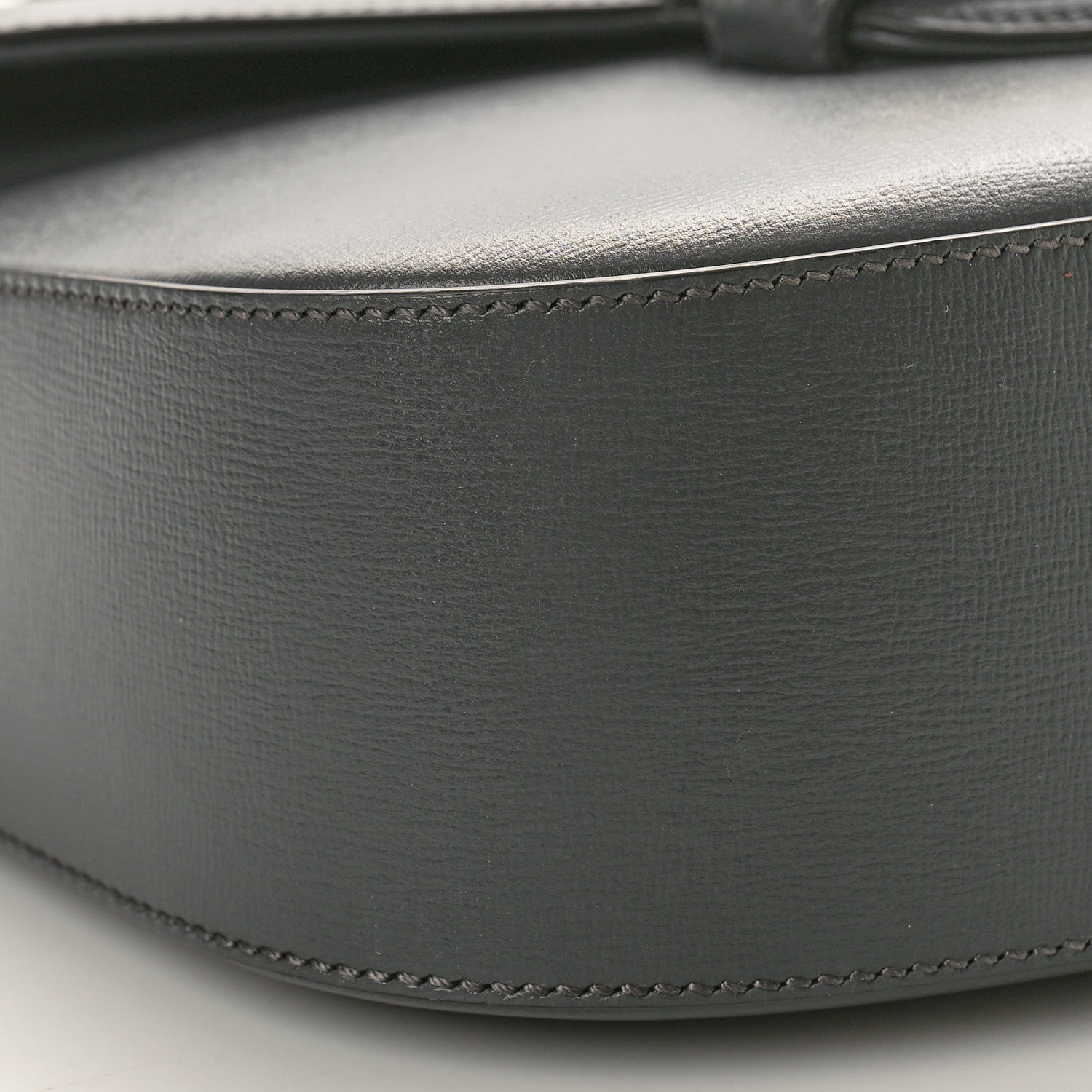 Gucci Azalea Calfskin Web Horsebit 1955 Shoulder Bag Graphite Grey 9 of 10