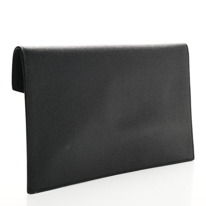 Saint Laurent Grain De Poudre Uptown Pouch Black 3 of 6