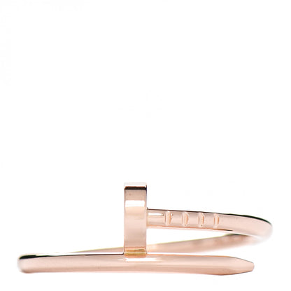 Cartier 18K Pink Gold Small Juste Un Clou Ring 57 8 1 of 5