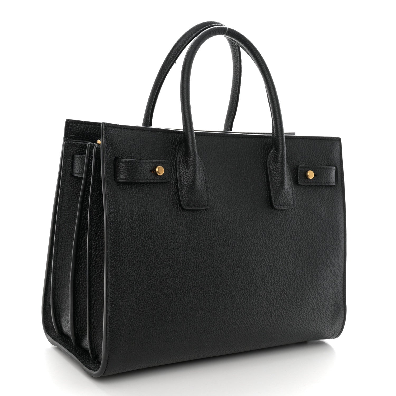 Saint Laurent Grained Calfskin Baby Sac De Jour Souple Black 3 of 11