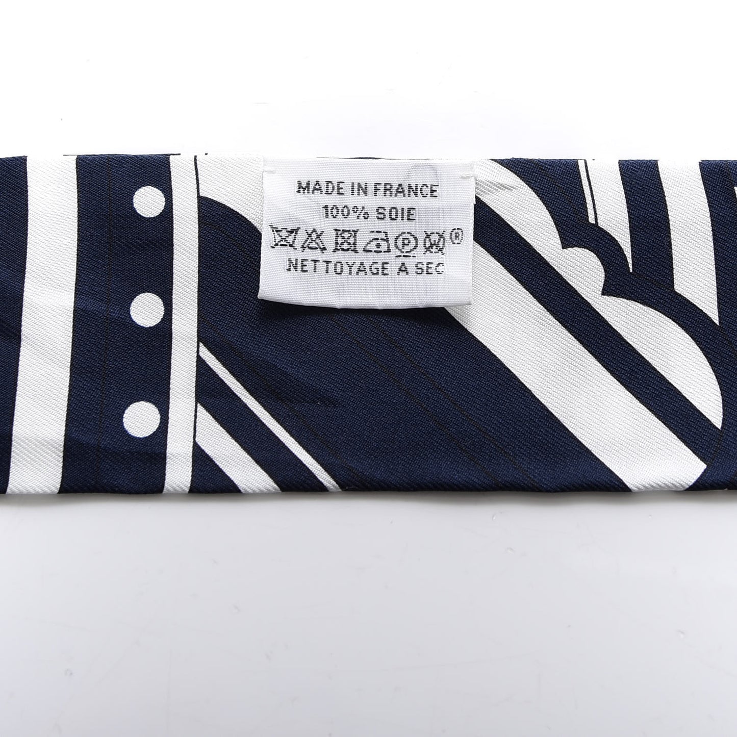 Silk Faubourg Rainbow Twilly Marine Blanc