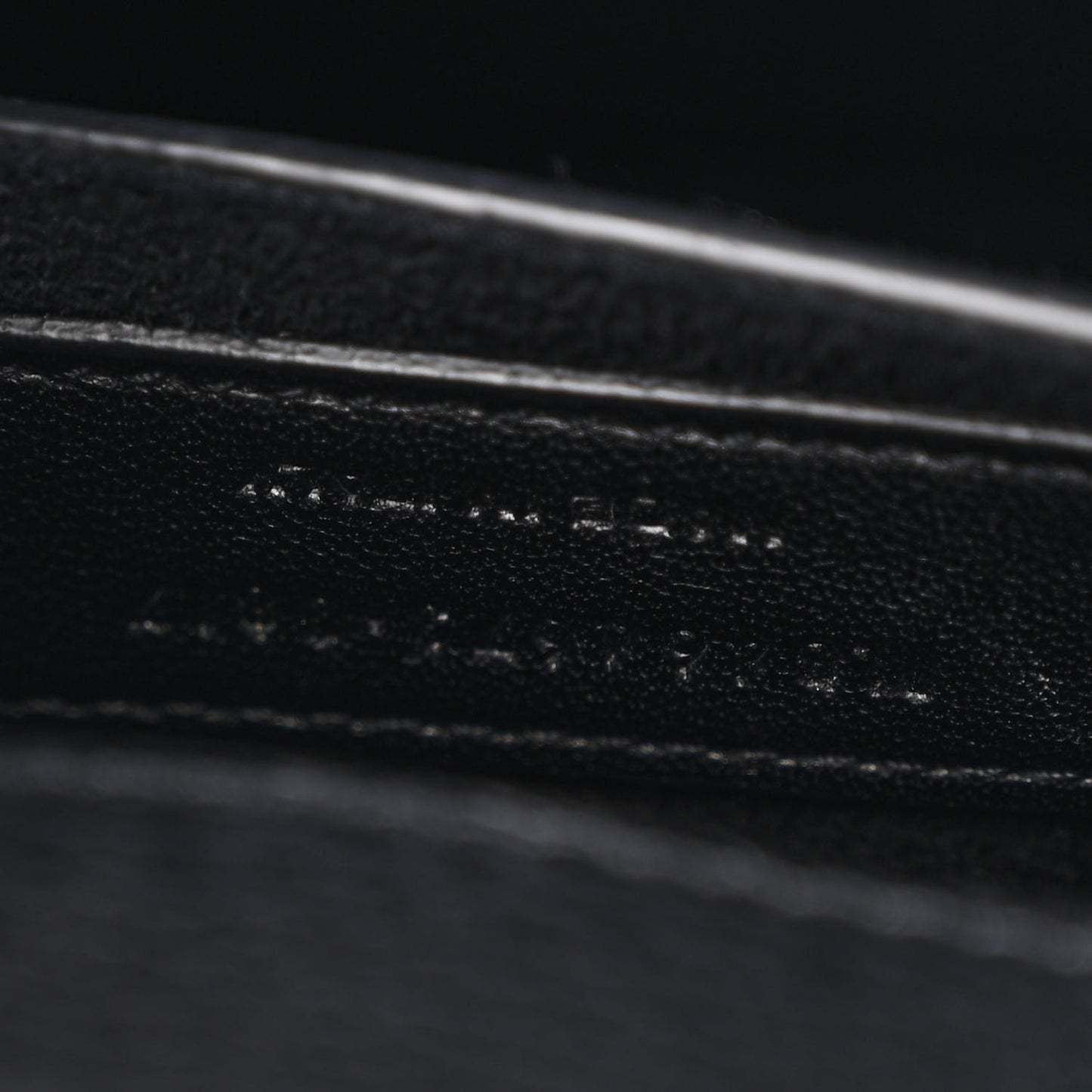 Grained Calfskin Medium Monogram Sunset Satchel Black