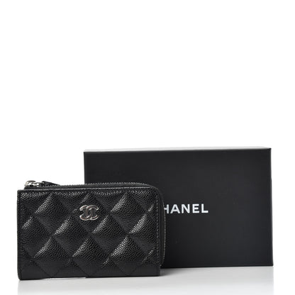 Chanel Caviar Quilted Zipped Key Holder Case Black 8 of 8