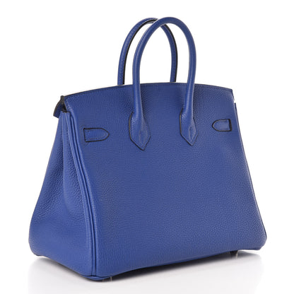 Hermes Togo Birkin 25 Bleu Electrique 4 of 26