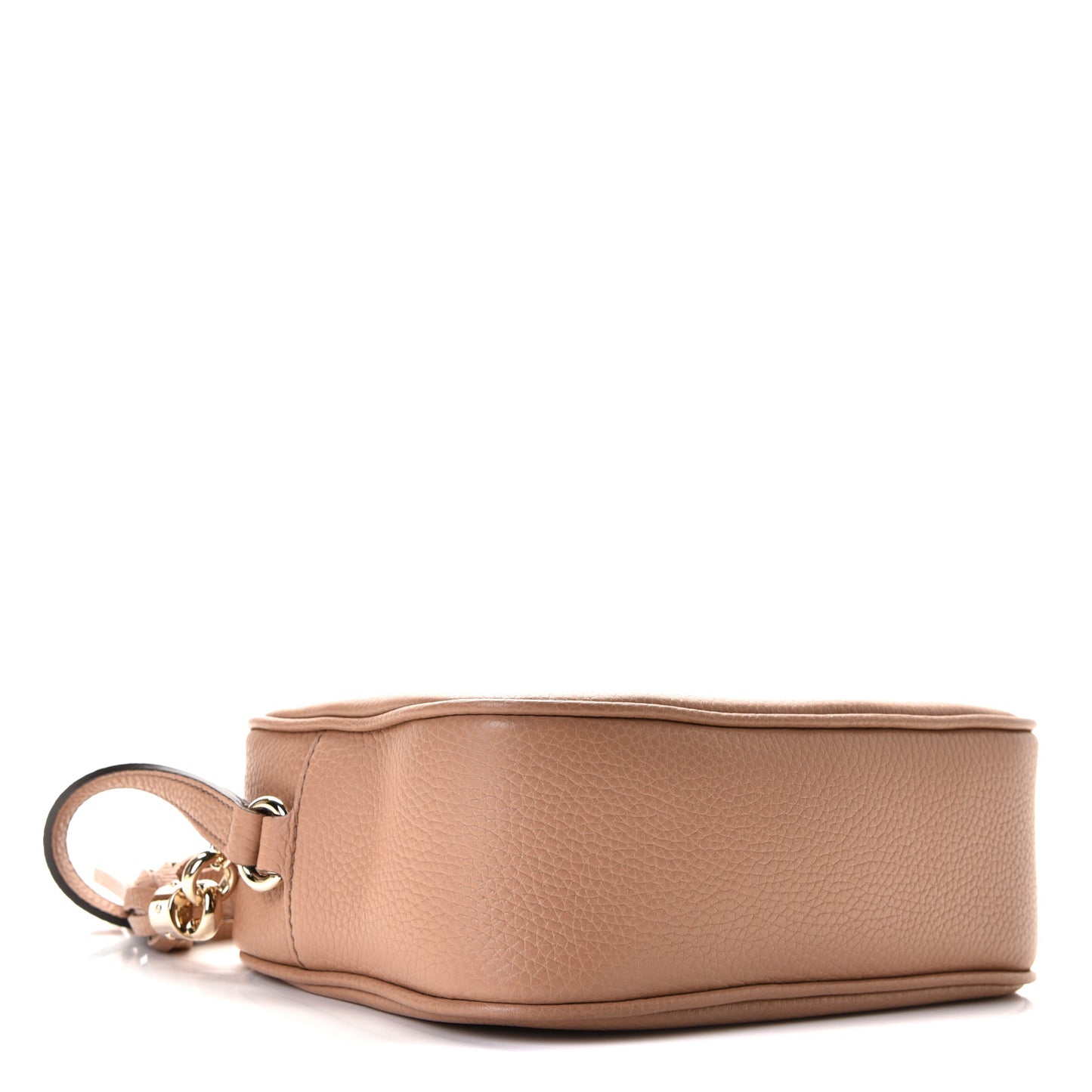 Pebbled Calfskin Small Soho Disco Bag Camelia