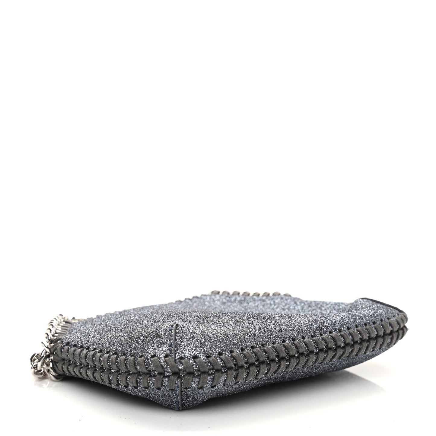 Glitter Tiny Falabella Tote Silver