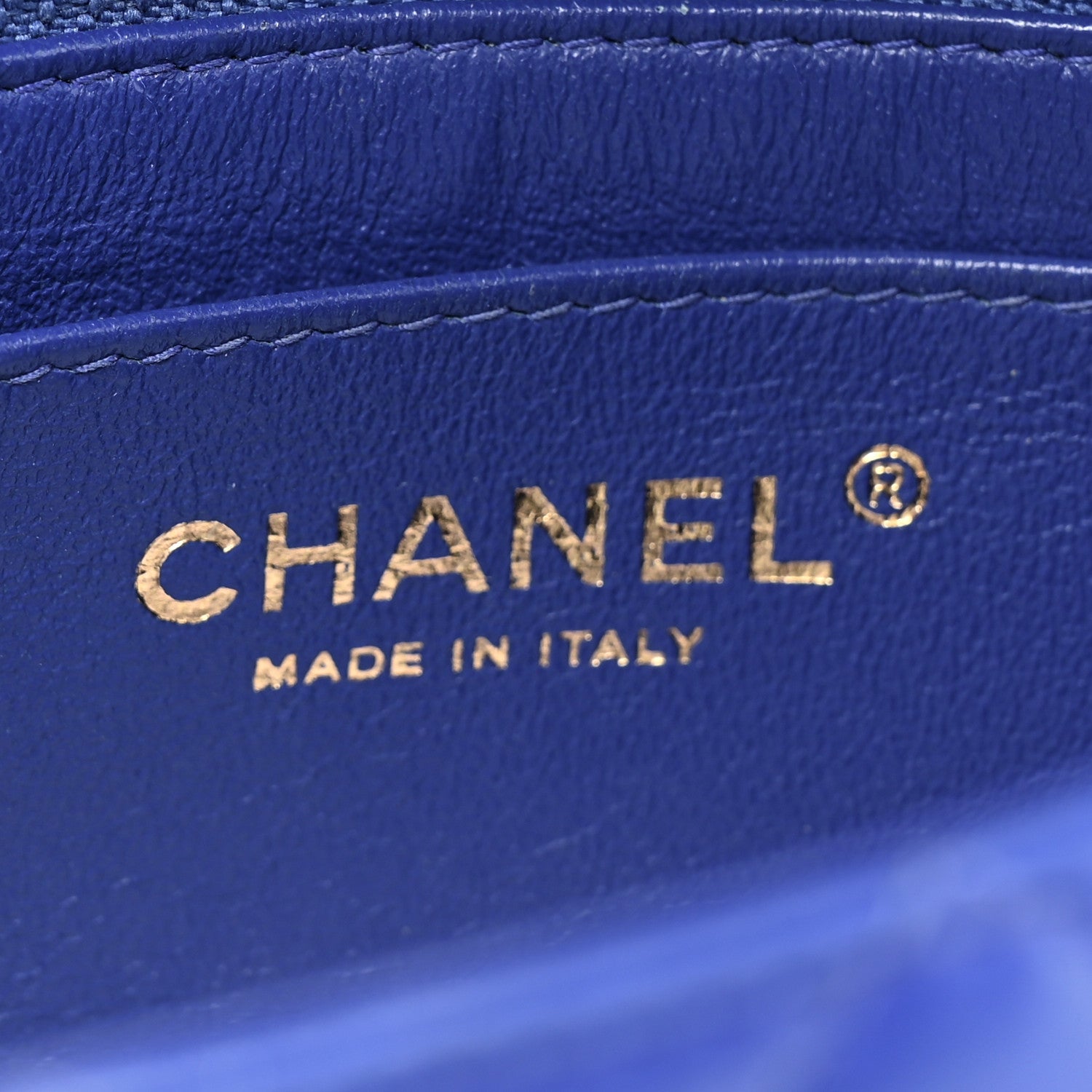 Chanel Lambskin Quilted Mini Rectangular Flap Blue 6 of 16