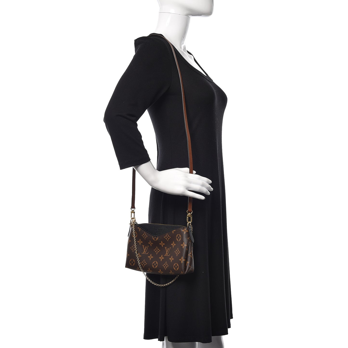 Monogram Pallas Clutch Black
