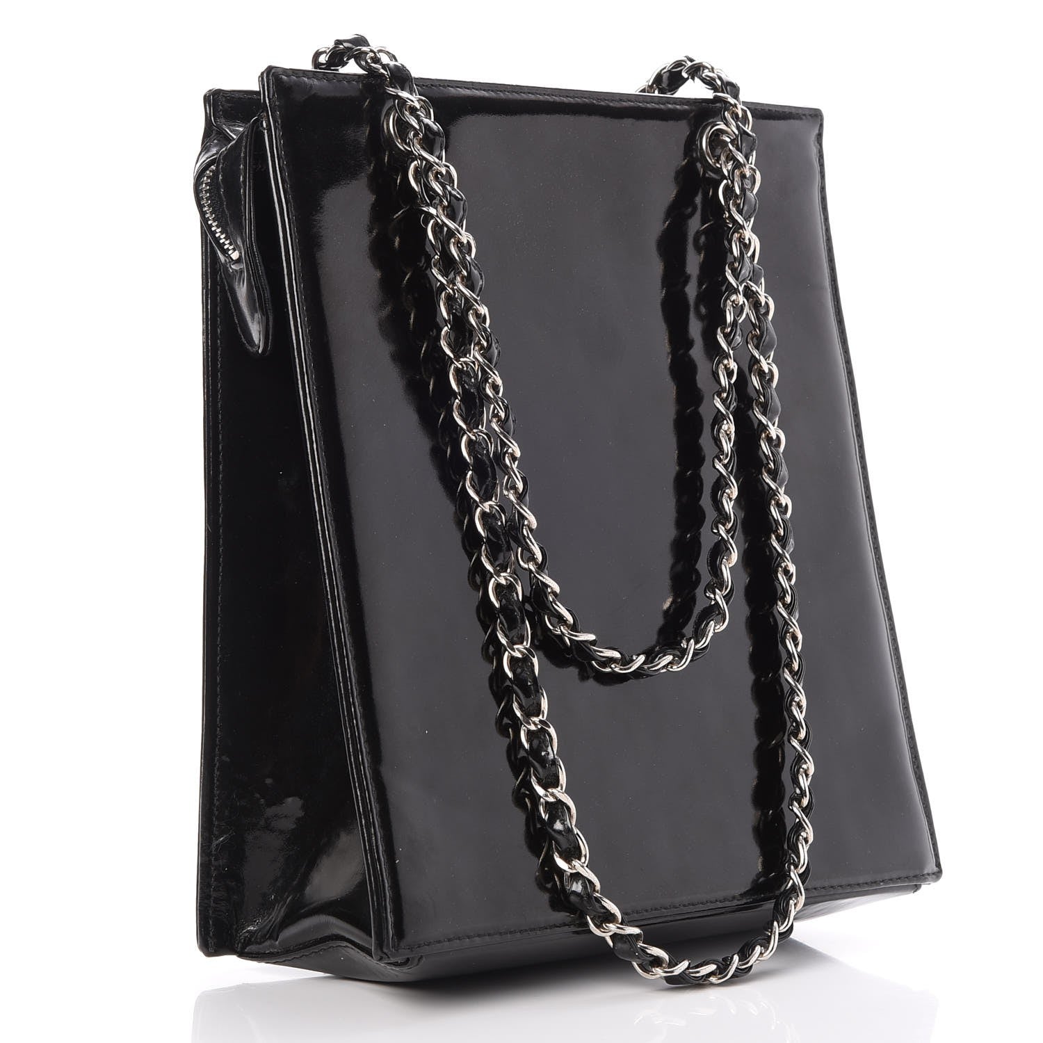 Chanel Patent CC Tote Black 3 of 9
