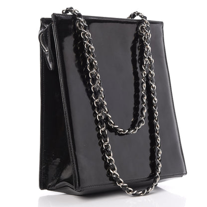 Chanel Patent CC Tote Black 3 of 9