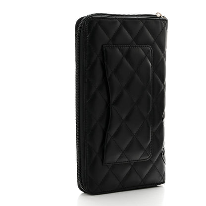 Chanel Calfskin Cambon Zip Around Organizer Wallet Black 3 of 10