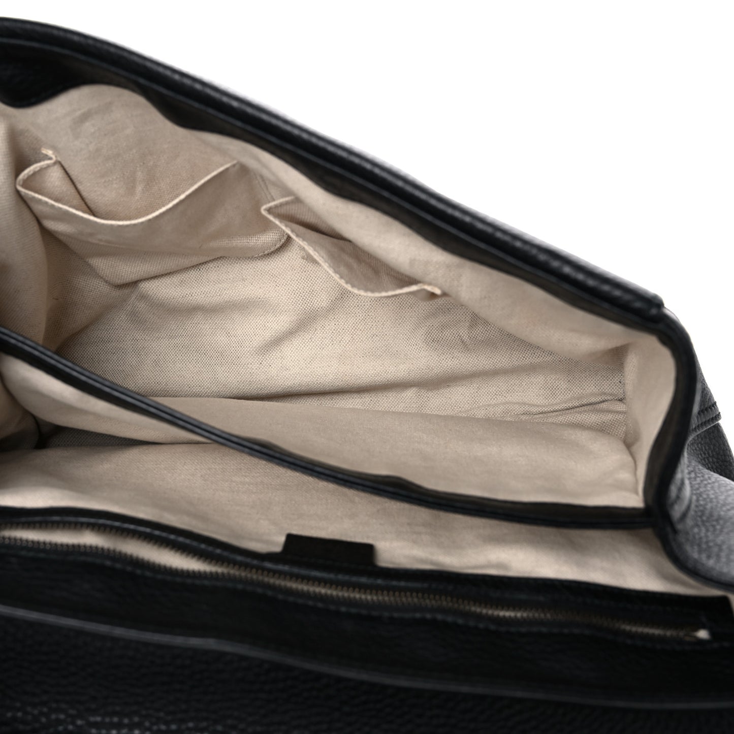 Calfskin Large GG Marmont Shoulder Bag Black