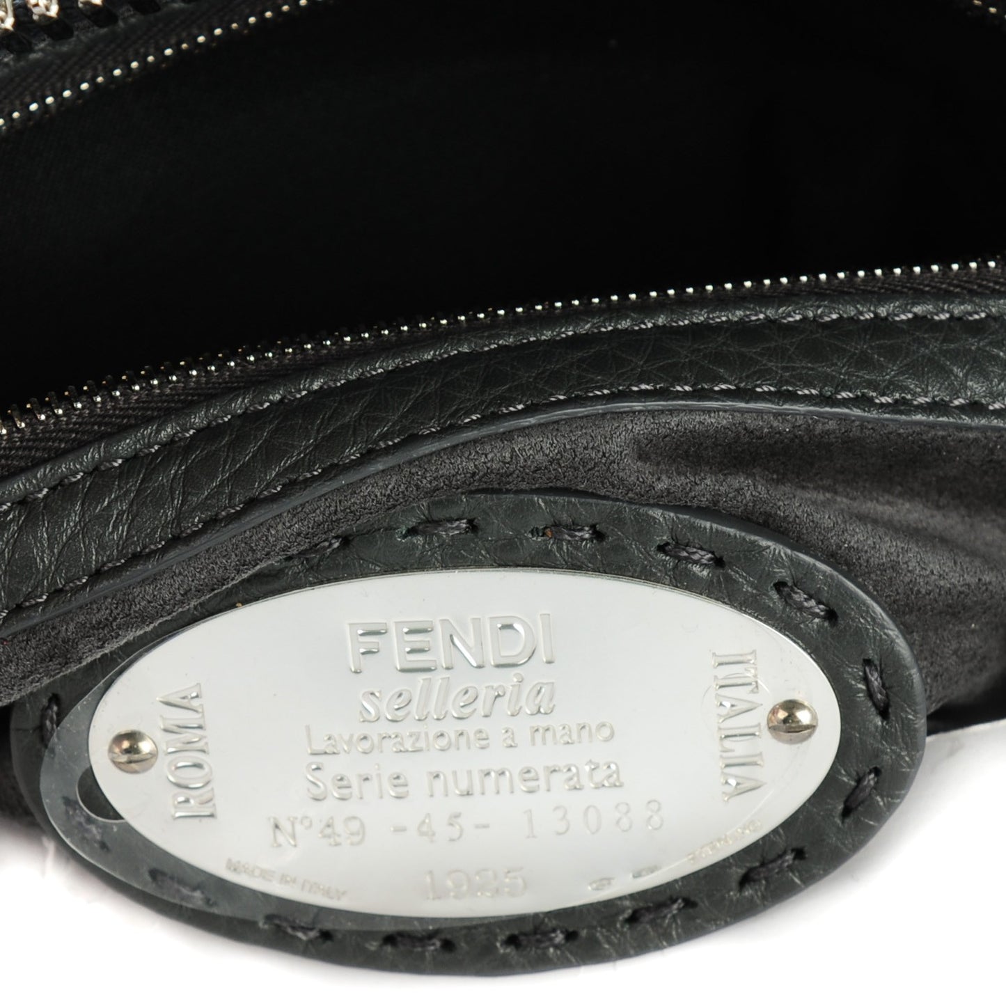 Cuoio Romano Selleria Lei Boston Tote Asfalto