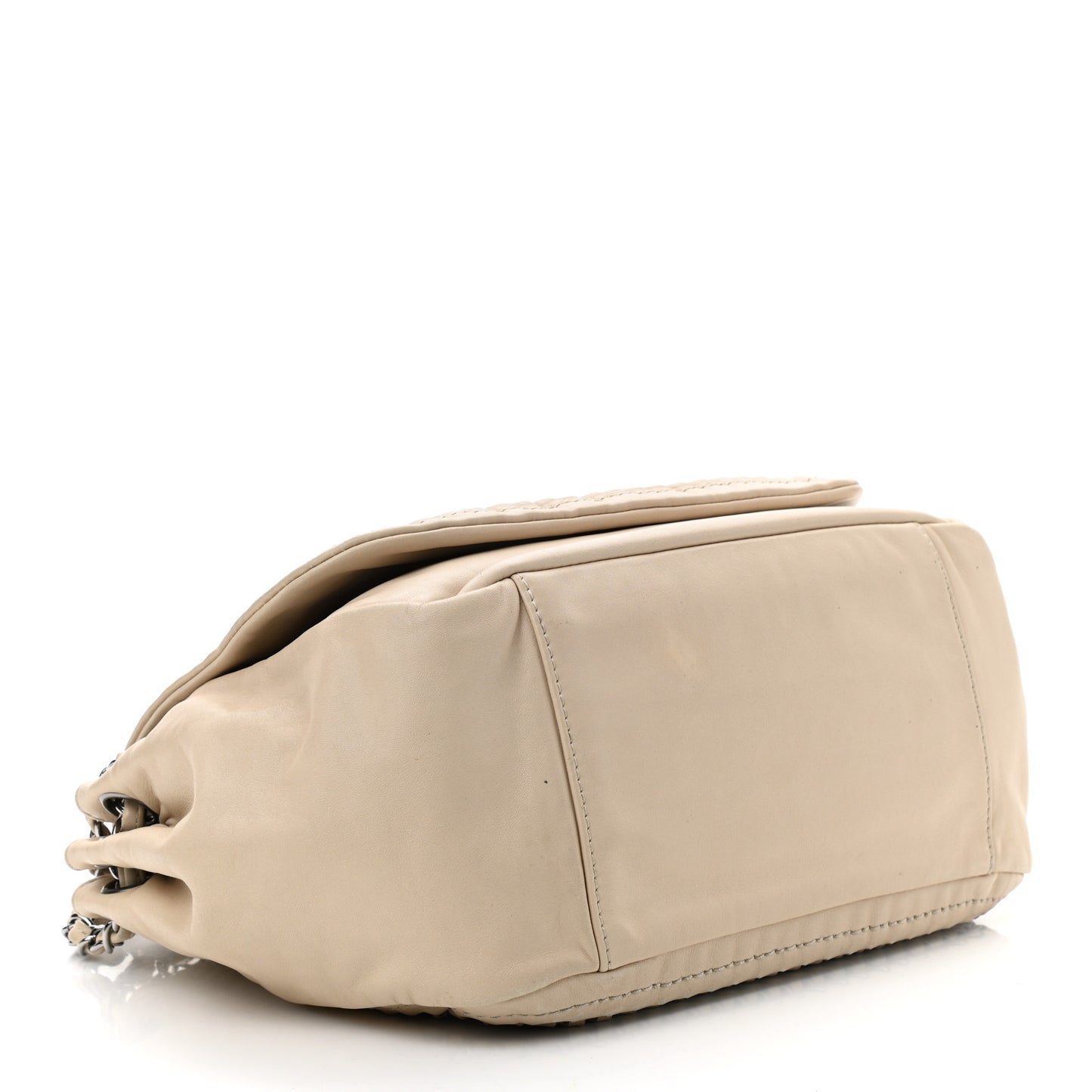 Smooth Calfskin Luxe Ligne Flap Light Beige