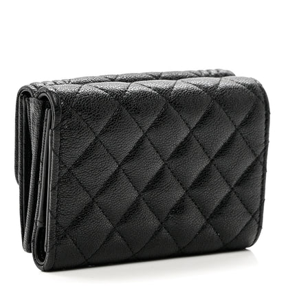 Chanel Caviar Quilted Small Boy Flap Wallet Black 3 of 7