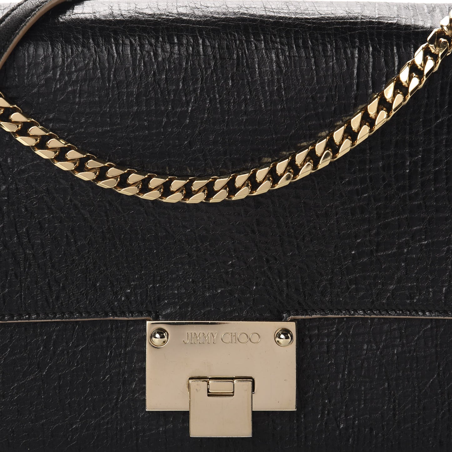 Washed Crinkled Calfskin Rebel Shoulder Bag Black