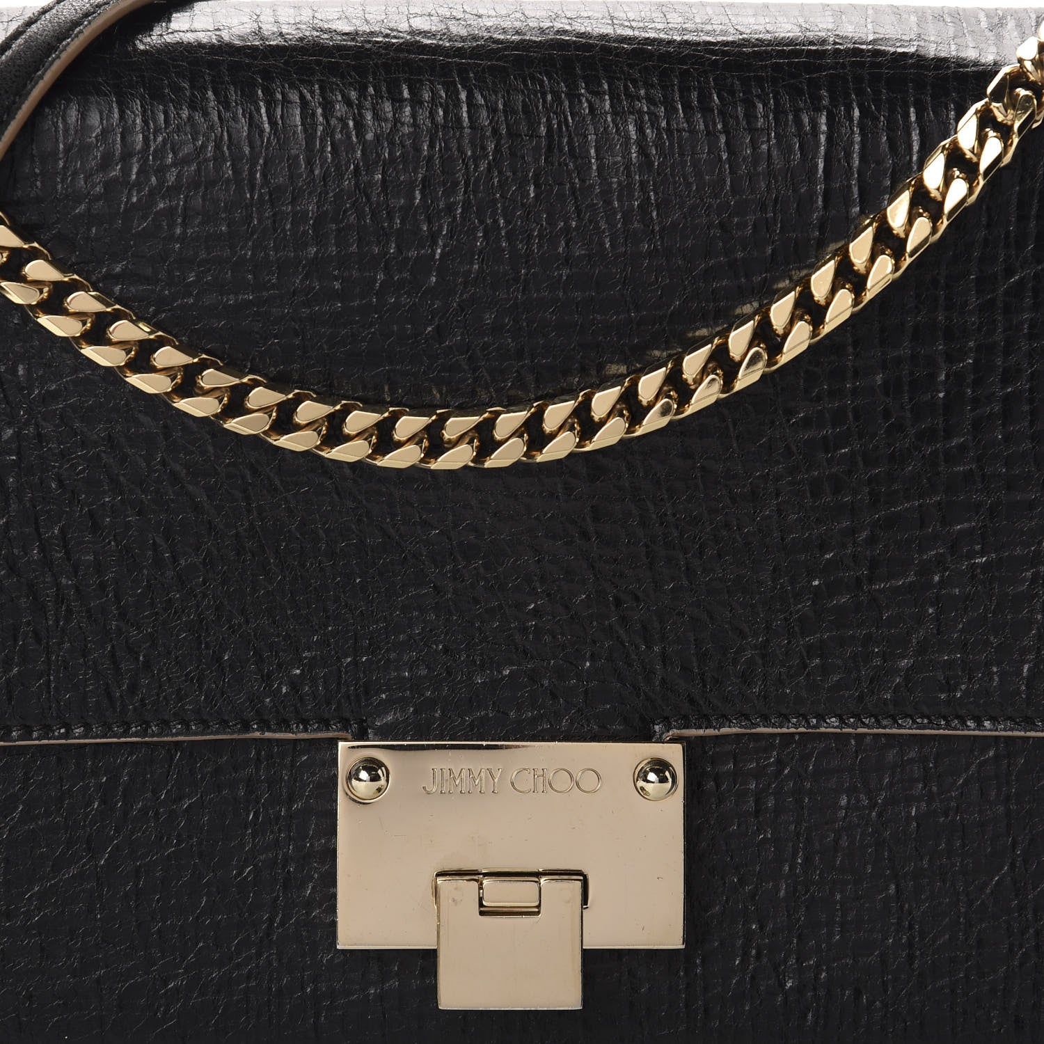Jimmy Choo Washed Crinkled Calfskin Rebel Shoulder Bag Black 9 of 9
