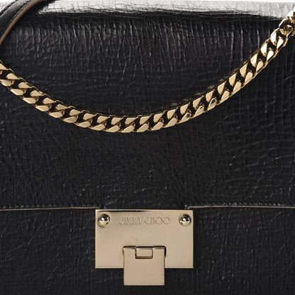 Jimmy Choo Washed Crinkled Calfskin Rebel Shoulder Bag Black 9 of 9