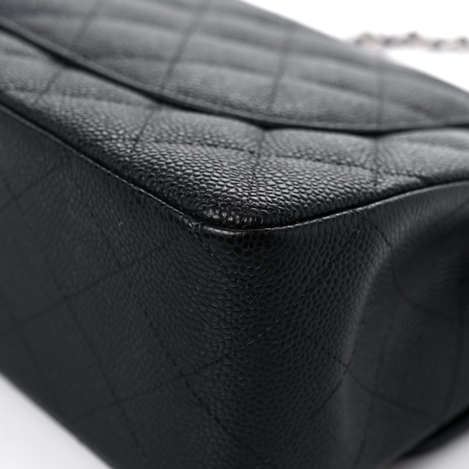Chanel Caviar Quilted Jumbo Double Flap Black 8 of 13