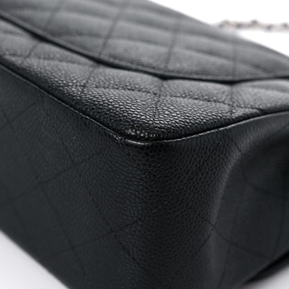 Chanel Caviar Quilted Jumbo Double Flap Black 8 of 13