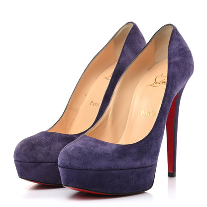Christian Louboutin Veau Velours Bianca 140 Pumps 38 Iris 4 of 18
