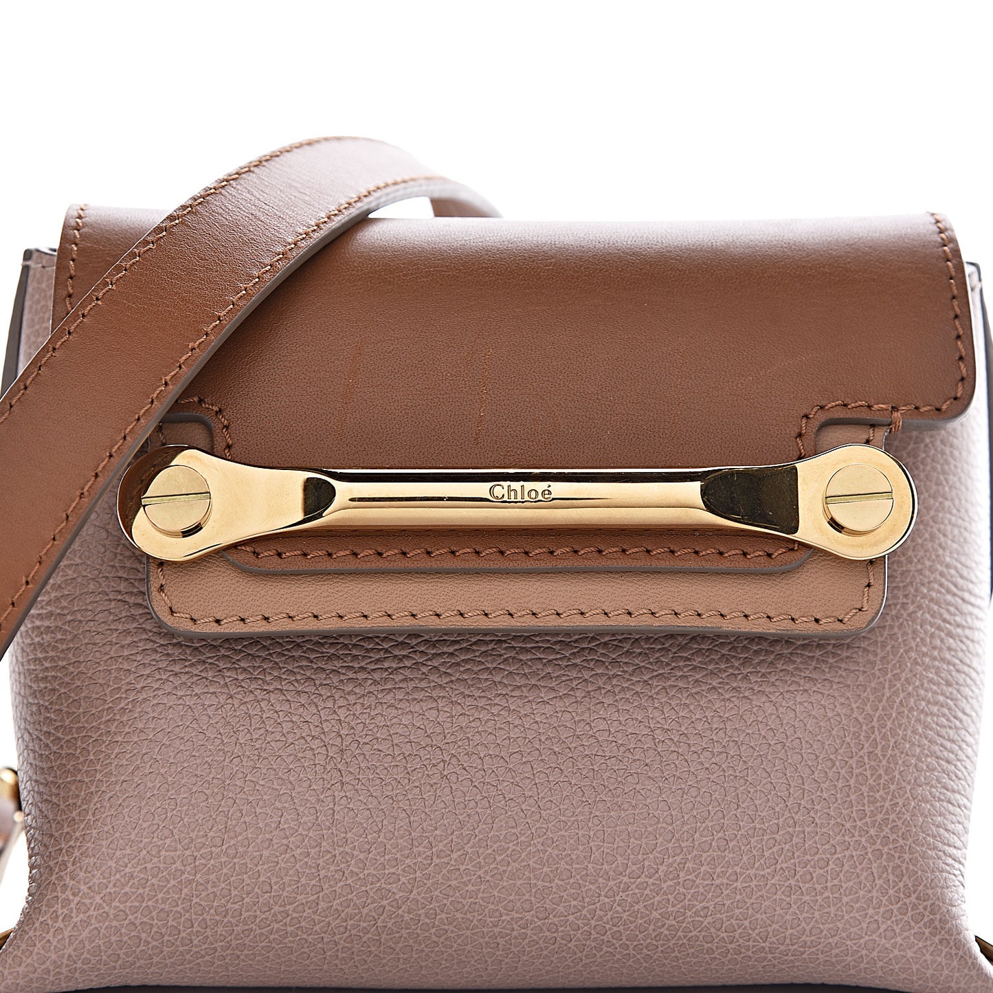 Calfskin Mini Clare Shoulder Bag Rope Beige