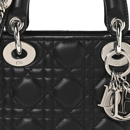 Christian Dior Lambskin Cannage Mini Lady Dior Black 8 of 11