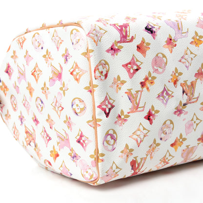 Louis Vuitton Watercolor Aquarelle Speedy 35 White 6 of 10